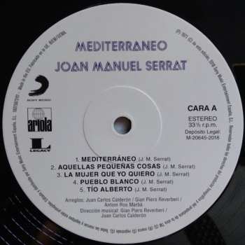 LP Joan Manuel Serrat: Mediterraneo