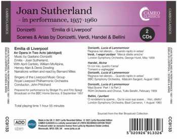 2CD Giuseppe Verdi: Joan Sutherland In Performance 1957-1960