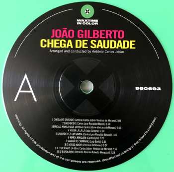 LP João Gilberto: Chega De Saudade LTD | CLR