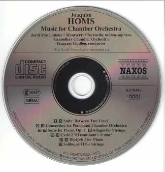 CD Jordi Masó: Music For Chamber Orchestra