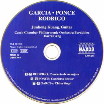CD Joaquín Rodrigo: GARCIA • PONCE • RODRIGO