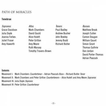 CD Tenebrae: Path Of Miracles / Footsteps