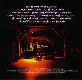 CD Joe Jackson Trio: Live Music - Europe 2010