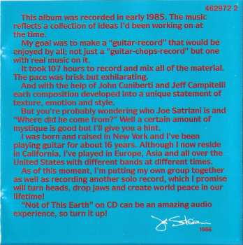 CD Joe Satriani: Not Of This Earth