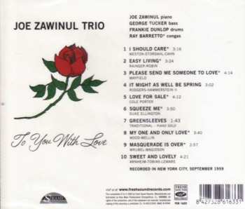 CD Joe Zawinul Trio: To You With Love