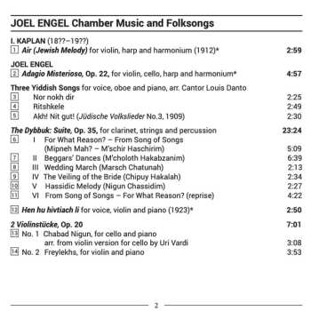 CD Musicians Of The Pittsburgh Jewish Music Festival: Chamber Music And Folksongs