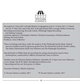 CD Musicians Of The Pittsburgh Jewish Music Festival: Chamber Music And Folksongs