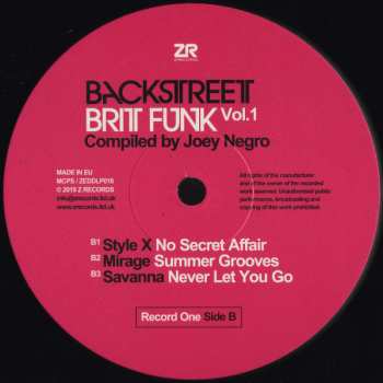 2LP Joey Negro: Backstreet Brit Funk Vol.1 (A Collection Of The UK's Finest underground Soul, Jazz-Funk And Disco)