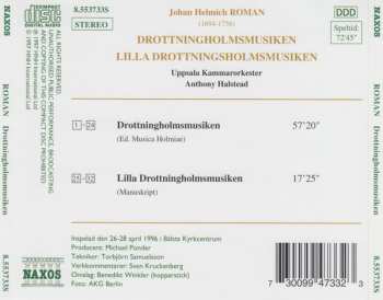 CD Anthony Halstead: Drottningholmsmusiken / Lilla Drottningholmsmusiken