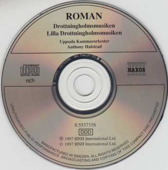 CD Anthony Halstead: Drottningholmsmusiken / Lilla Drottningholmsmusiken