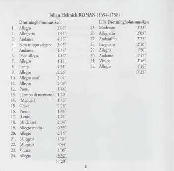 CD Anthony Halstead: Drottningholmsmusiken / Lilla Drottningholmsmusiken