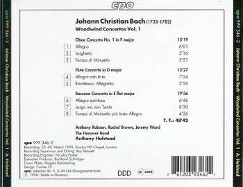 CD Johann Christian Bach: Woodwind Concertos Vol. 1