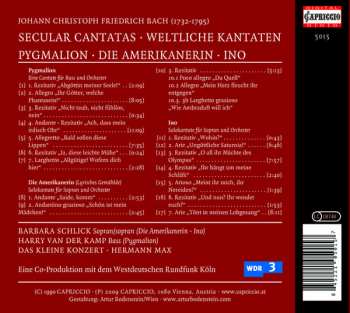 CD Barbara Schlick: Secular Cantatas