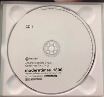 2CD Johann Gottlieb Graun: Concertos For Strings