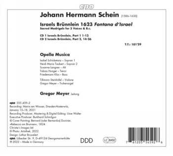2CD Johann Hermann Schein: Israels Brünnlein