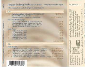 2CD Johann Ludwig Krebs: Complete Works For Organ Volume 11