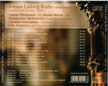 CD Johann Ludwig Krebs: Complete Works For Organ Volume 7