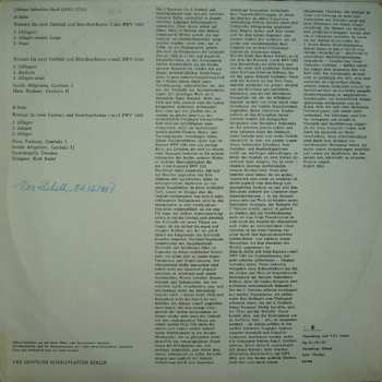 LP Johann Sebastian Bach: 3 Konzerte Für 2 Cembali Und Streichorchester C-Dur BWV 1061, C-Moll BWV 1060, 1062