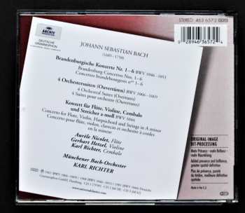 3CD Johann Sebastian Bach: 6 Brandenburgische Konzerte, 4 Oüverturen, Tripelkonzert BWV 1044
