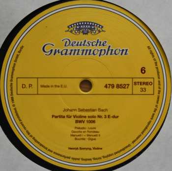 3LP/Coffret Johann Sebastian Bach: 6 Sonaten Und Partiten Für Violine Solo BWV 1001-1006 LTD | NUM