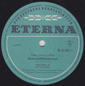 4LP/Coffret Johann Sebastian Bach: Weihnachtsoratorium