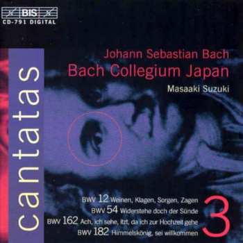 CD Johann Sebastian Bach: Cantatas 3: BWV 12 Weinen, Klagen, Sorgen, Zagen - BWV 54 Widerstehe Doch Der Sünde - BWV 162 Ach, Ich Sehe, Itzt, Da Ich Zur Hochzeit Gehe - BWV 182 Himmelskönig, Sei Willkommen