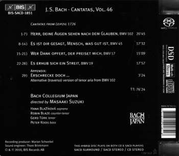 SACD Johann Sebastian Bach: Cantatas 46: ►17 ►19 ►45 ►102 (Herr, Deine Augen Sehen)
