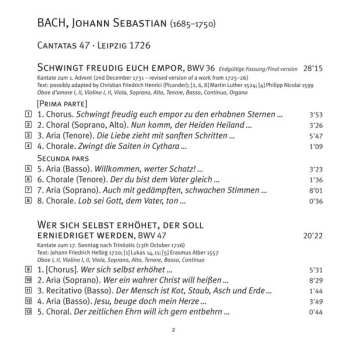 SACD Johann Sebastian Bach: Cantatas 47: ►27 ►36 ►47 (Schwingt Freudig Euch Empor)
