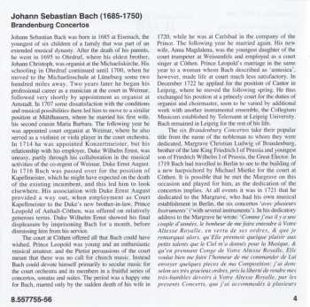 2CD Johann Sebastian Bach: Brandenburg Concertos