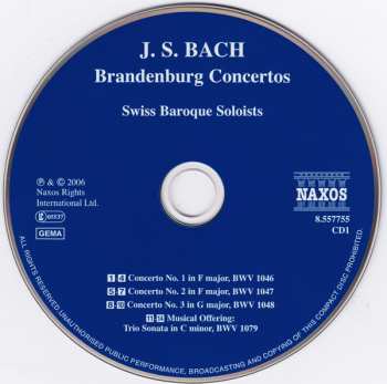 2CD Johann Sebastian Bach: Brandenburg Concertos