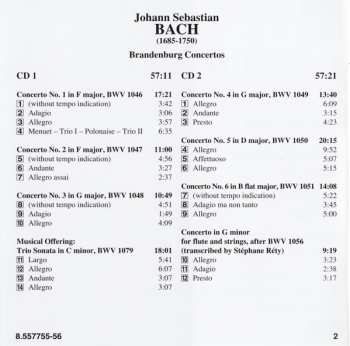 2CD Johann Sebastian Bach: Brandenburg Concertos