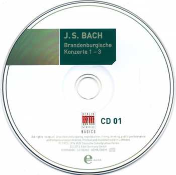 2CD Johann Sebastian Bach: Brandenburgische Konzerte  1 - 6