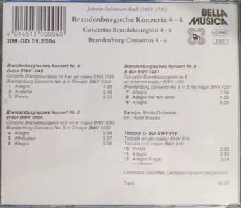 CD Johann Sebastian Bach: Brandenburgische Konzerte 4-6