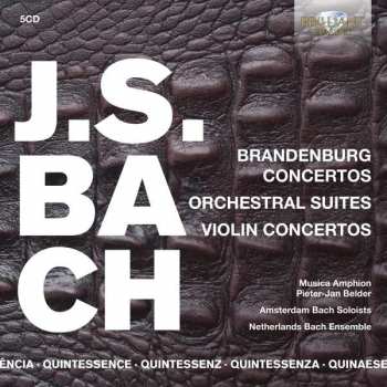 5CD/Coffret Johann Sebastian Bach: Brandenburg Concertos, Orchestral Suites, Violin Concertos
