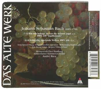 CD Johann Sebastian Bach: Cantatas BWV 206 & 208 "Jagdkantate"