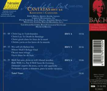 CD Johann Sebastian Bach: Cantatas BWV 4-6