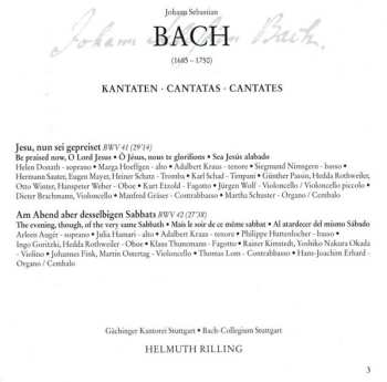 CD Johann Sebastian Bach: Cantatas BWV 41, 42