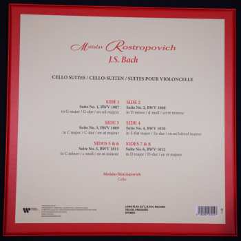4LP/Coffret Johann Sebastian Bach: J.S. Bach Cello Suites DLX