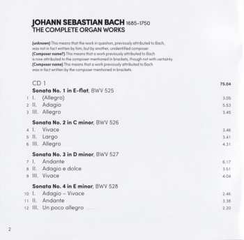 15CD/Coffret Johann Sebastian Bach: Complete Works For Organ