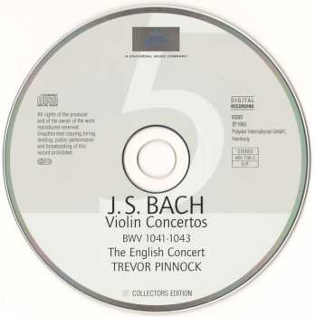 5CD/Coffret Johann Sebastian Bach: Concertos