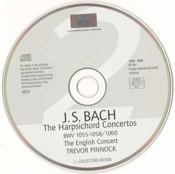5CD/Coffret Johann Sebastian Bach: Concertos