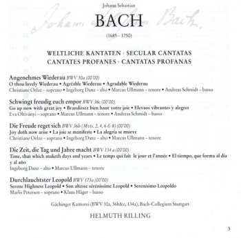 2CD Johann Sebastian Bach: Congratulatory And Hommage Cantatas (BWV 30a, 36c, 36b, 134a, 173a)
