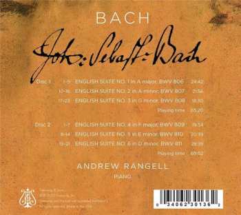 2CD Johann Sebastian Bach: English Suites