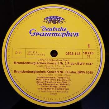 LP Brandenburg Concertos Nos. 2 • 3 • 5