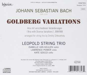 CD Johann Sebastian Bach: Goldberg Variations