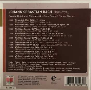 10CD Johann Sebastian Bach: Große Geistliche Chormusik (Great Sacred Choral Music)