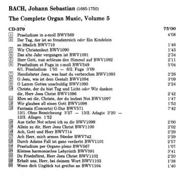 2CD Johann Sebastian Bach: The Neumeister Chorales / Prelude And Fugues / Passacaglia In C Minor / Trio Sonata In D Minor / Fantasia Concerto In G