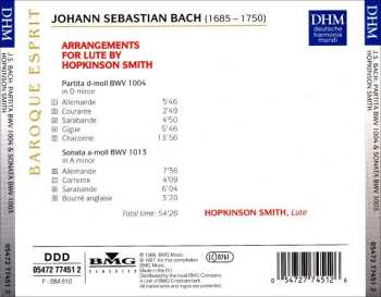CD Johann Sebastian Bach: Partita, BWV 1004 • Sonata, BWV 1013 (Lute Transcriptions)
