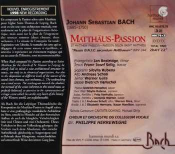 3CD/Coffret Johann Sebastian Bach: Matthäus-Passion • St Matthew Passion • Passion Selon Saint Matthieu