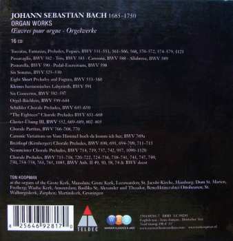 16CD/Coffret Johann Sebastian Bach: Organ Works